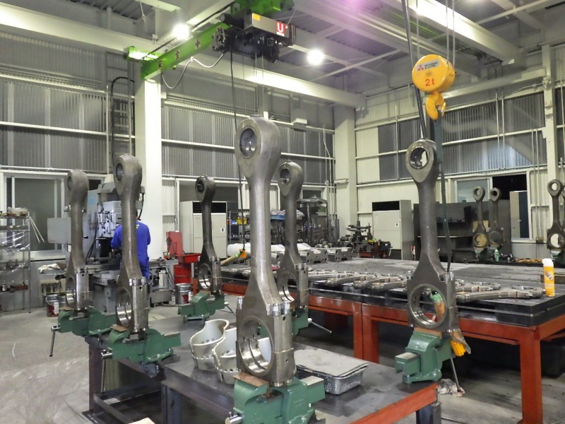 連接棒専用工場稼働 New Factory dedicated to connecing rods noe in operation.