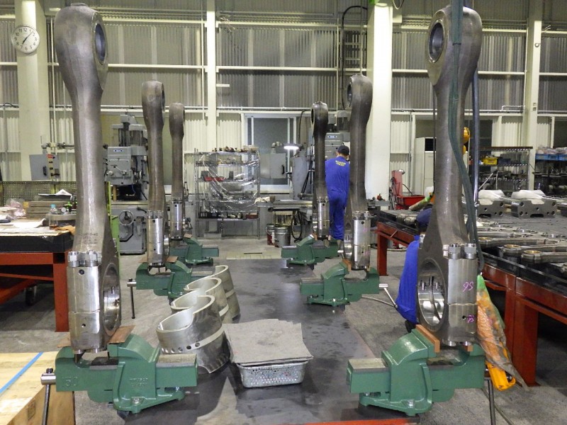 連接棒専用工場稼働 New Factory dedicated to connecing rods noe in operation.